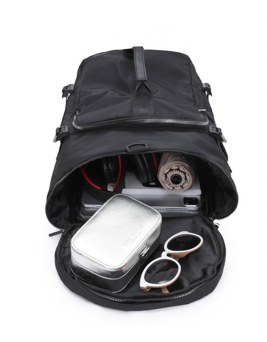 Harlow Barrel Backpack - Black