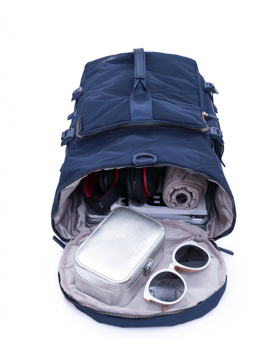 Harlow Barrel Backpack - Navy