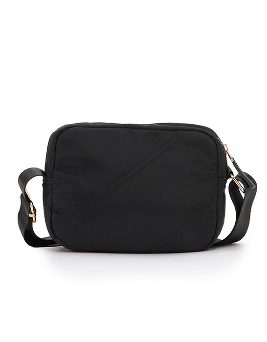 Black Stitch Harlow Shoulder Bag