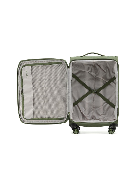 So Lite Soft Suitcase 3 Piece Set - Khaki