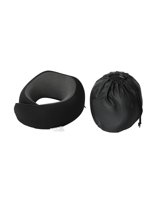 Deluxe Wrap Around Memory Foam Neck Cushion - Black