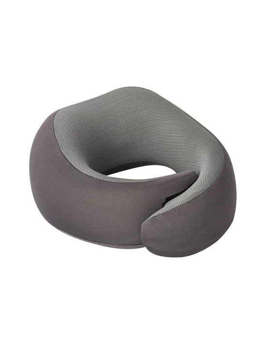 Deluxe Wrap Around Memory Foam Neck Cushion - Grey
