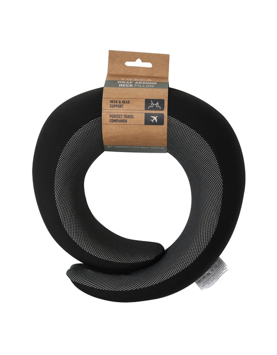 Deluxe Wrap Around Memory Foam Neck Cushion - Black