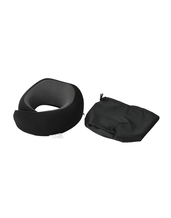 Deluxe Wrap Around Memory Foam Neck Cushion - Black