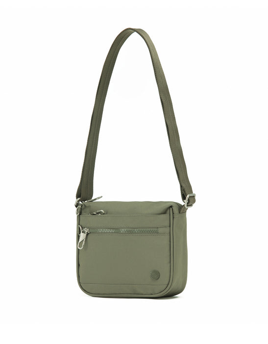 Anti-Theft Cross Body Shoulder Bag - Khaki