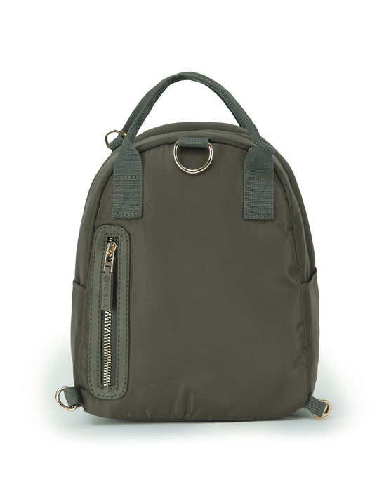 Harlow Mini Utility Bag - Khaki Stitch