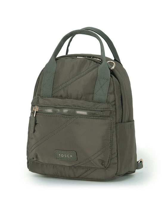 Harlow Mini Utility Bag - Khaki Stitch