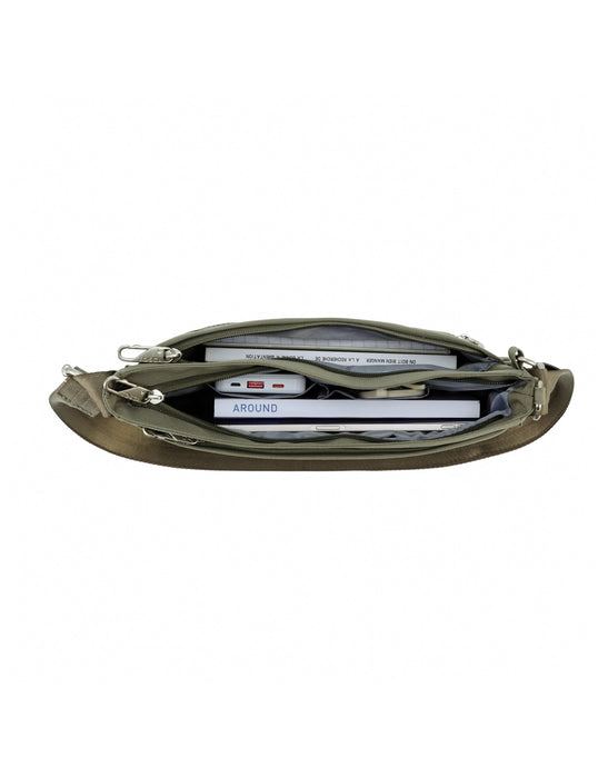 Anti-Theft Square Shoulder Bag - Khaki