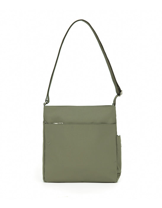 Anti-Theft Square Shoulder Bag - Khaki