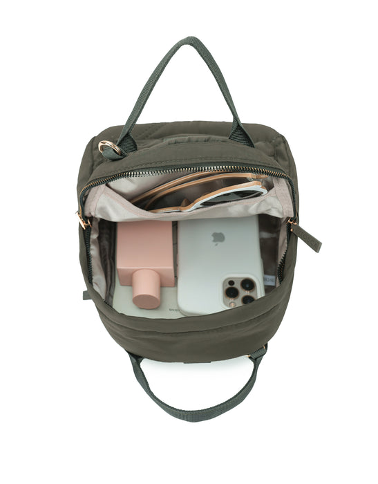 Harlow Mini Utility Bag - Khaki Stitch
