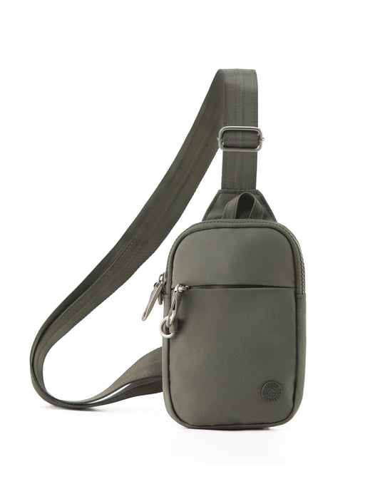 Anti Theft Small Slinger Bag - Khaki