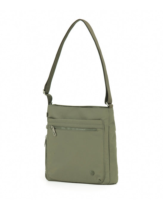 Anti-Theft Square Shoulder Bag - Khaki