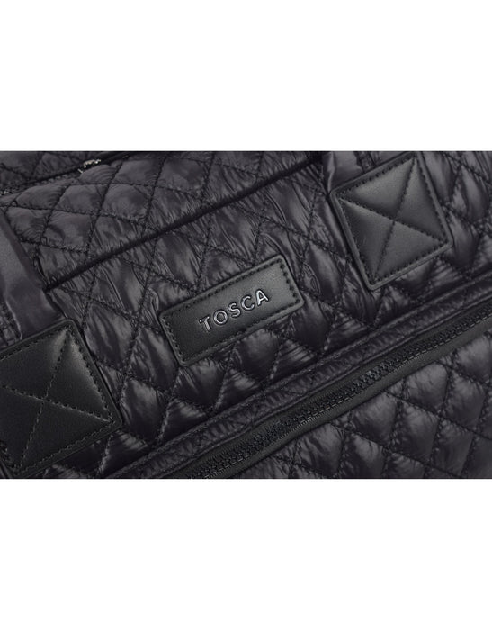 Metro Large Travel Split Tote Bag - Black