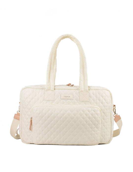 Metro Large Travel Split Tote Bag - Mushroom