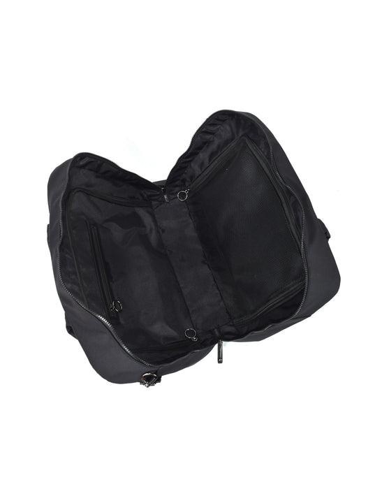 Metro Large Travel Split Tote Bag - Black Nylon