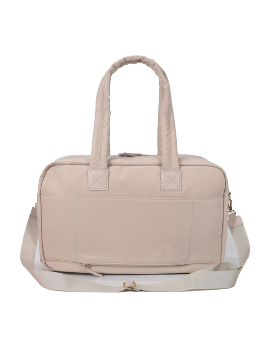 Metro Large Travel Split Tote Bag - Stone Nylon