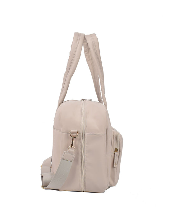 Metro Large Travel Split Tote Bag - Stone Nylon