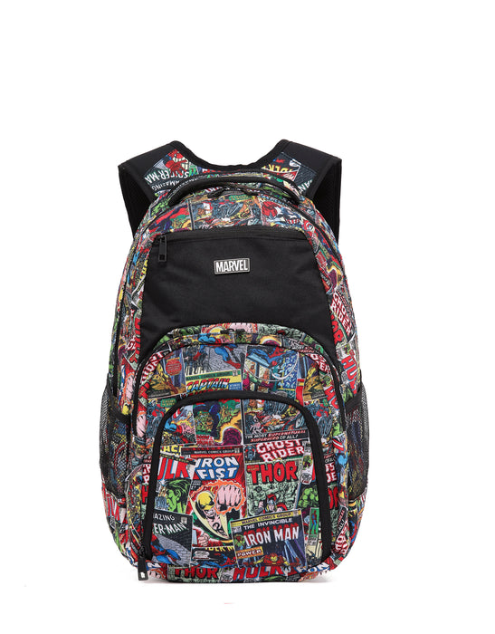 Marvel Comic Backpack - Black/Multi