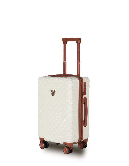 Disney Mickey Mouse 54cm Small Hard Carry On - Ivory