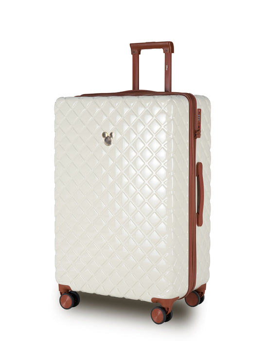 Disney Mickey Mouse 76cm Large Hard Suitcase - Ivory