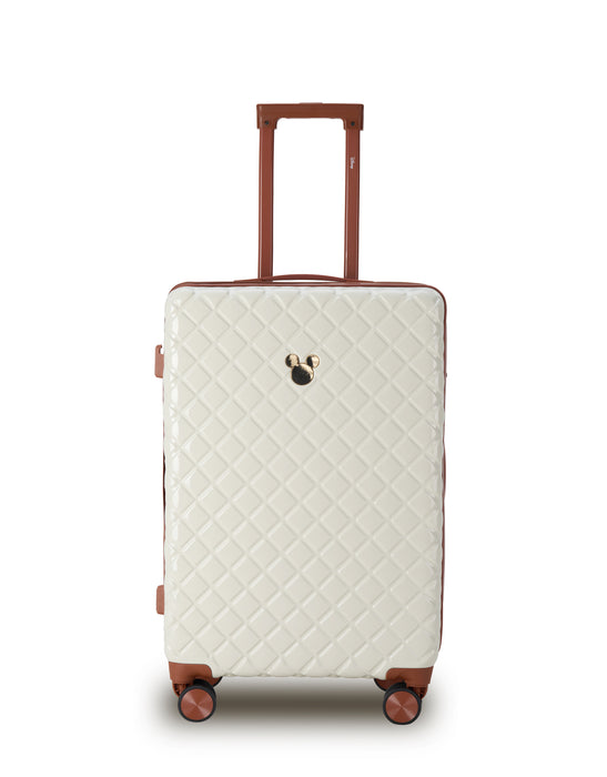 Disney Mickey Mouse 66cm Medium Hard Suitcase - Ivory