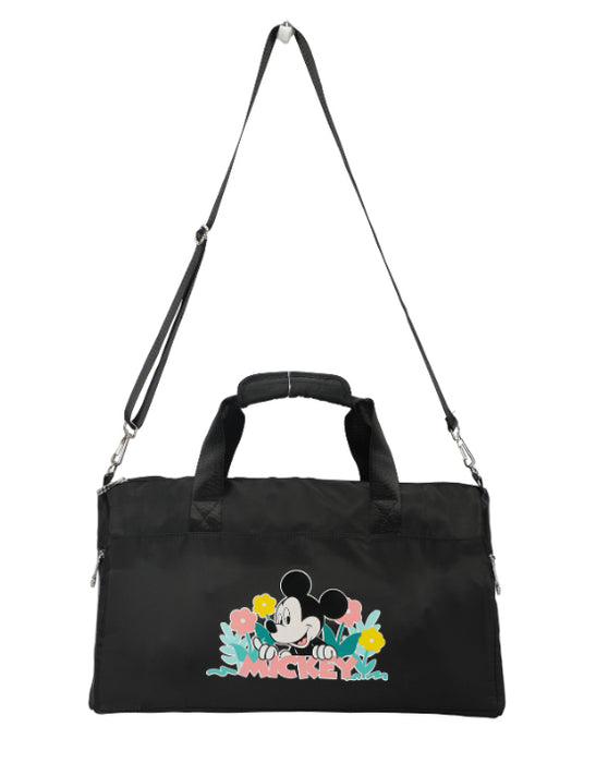 Disney Mickey Mouse Large Tote Bag - Black/Flowers