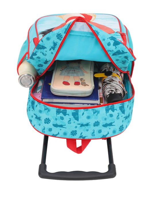 Disney Moana Carry On Trolley Backpack - Blue