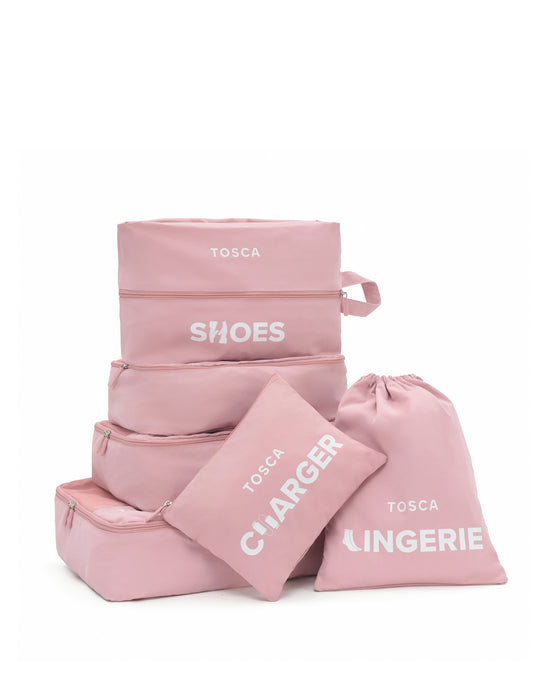 Packing Organiser - Pink Set of 6