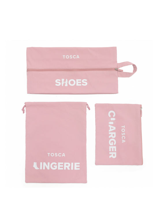 Packing Organiser - Pink Set of 6