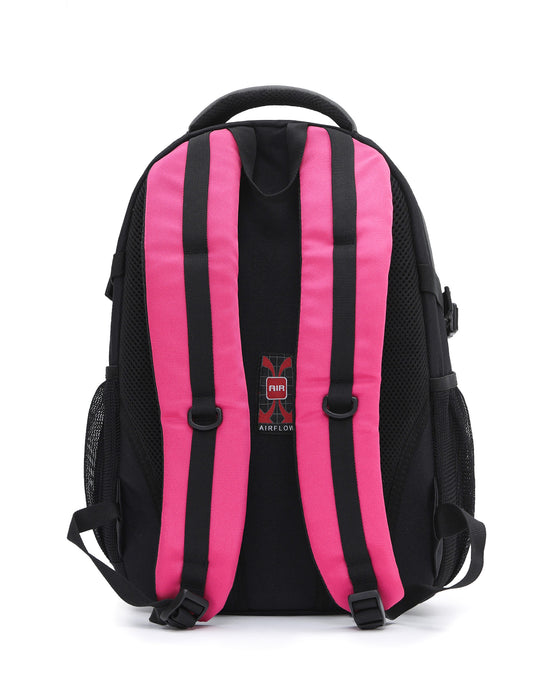 42cm Casual Backpack - Pink/Grey