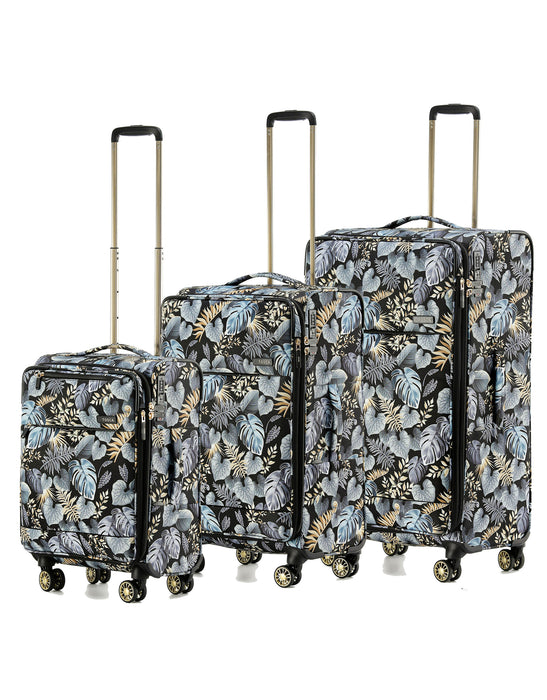 So Lite Soft Suitcase 3 Piece Set - Golden Palm