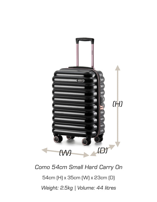 Como 54cm Small Hard Case Carry On - Black