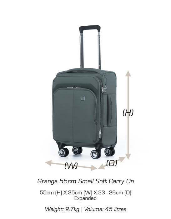 Grange 55cm Small Soft Carry On - Cypress Green