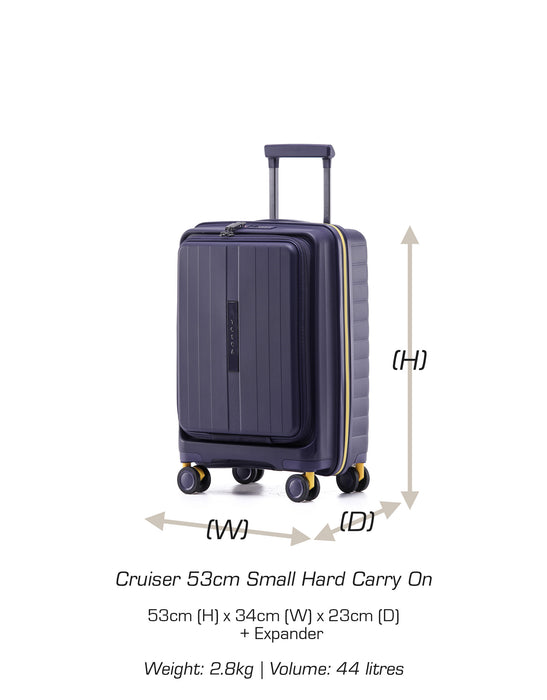 Cruiser 53cm Small Hard Case Carry On - Purple