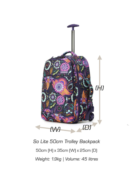 So Lite Trolley Backpack - Paisley