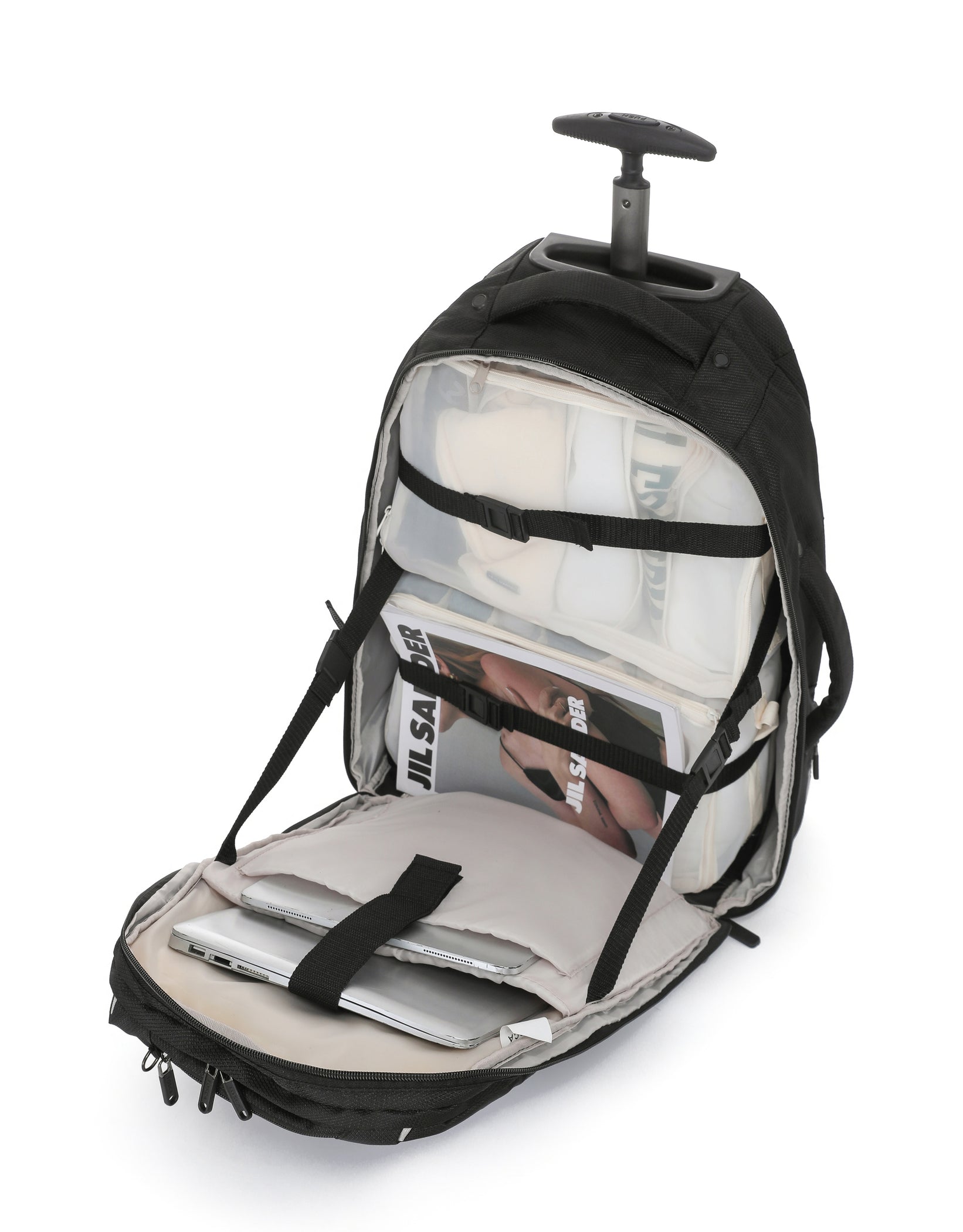 So Lite Black Trolley Backpack
