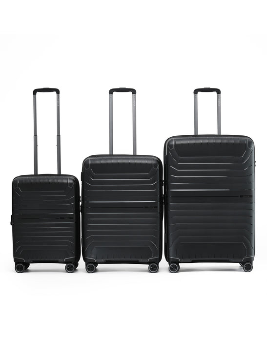 Tosca Star-Lite 3-Piece Hard Luggage Set – Black