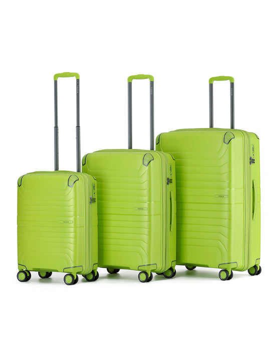 Tosca Star-Lite 3-Piece Hard Luggage Set – Lime Punch