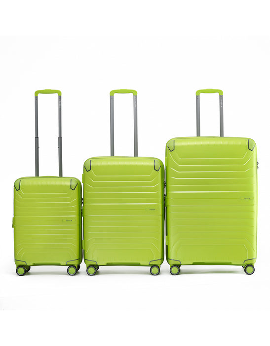 Tosca Star-Lite 3-Piece Hard Luggage Set – Lime Punch