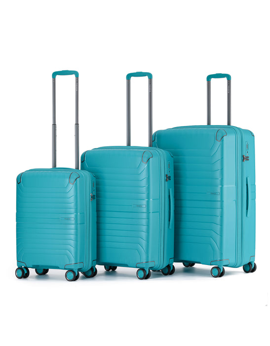 Tosca Star-Lite 3-Piece Hard Luggage Set – Teal