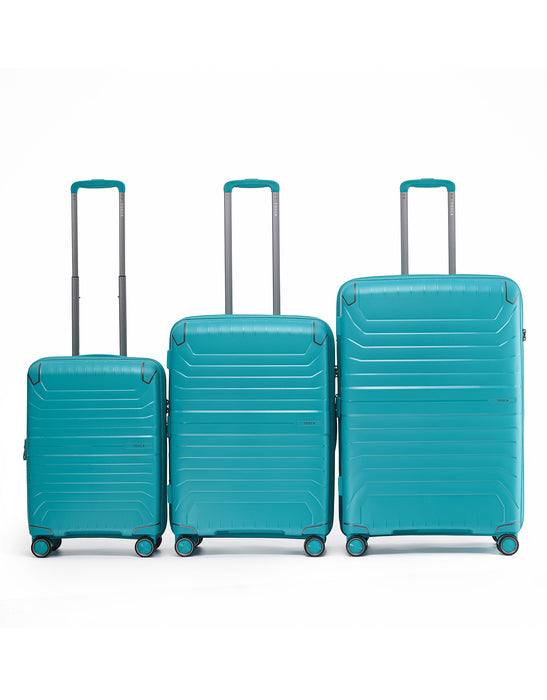 Tosca Star-Lite 3-Piece Hard Luggage Set – Teal