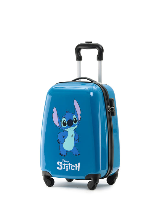 Disney Stitch 45cm Small Hard Carry On - Blue