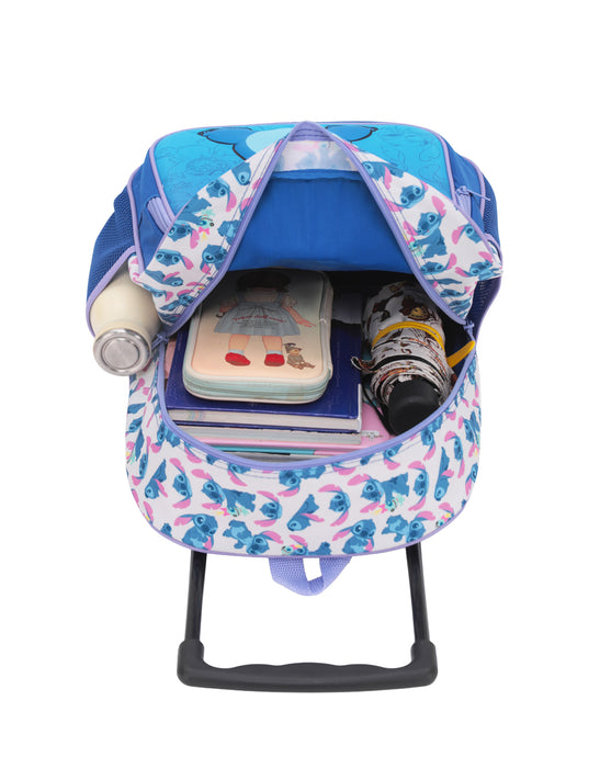 Disney Stitch Carry On Trolley Backpack - Blue