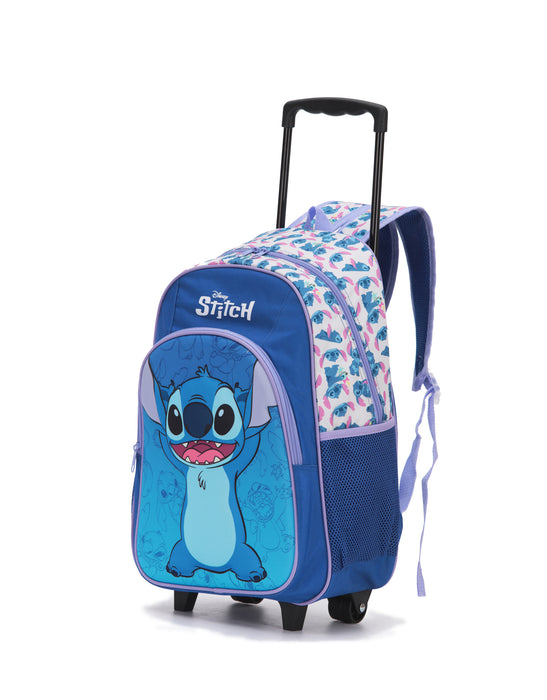 Disney Stitch Carry On Trolley Backpack - Blue