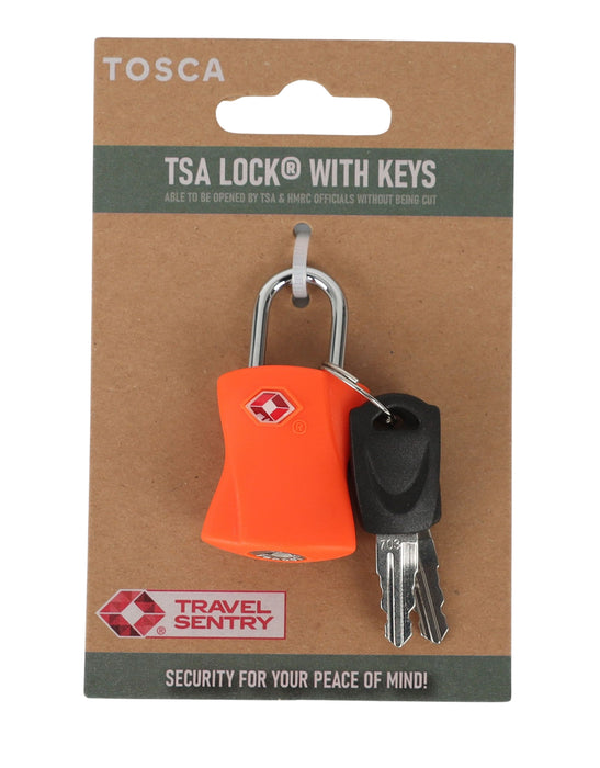 Basic TSA Lock with Key - Orange