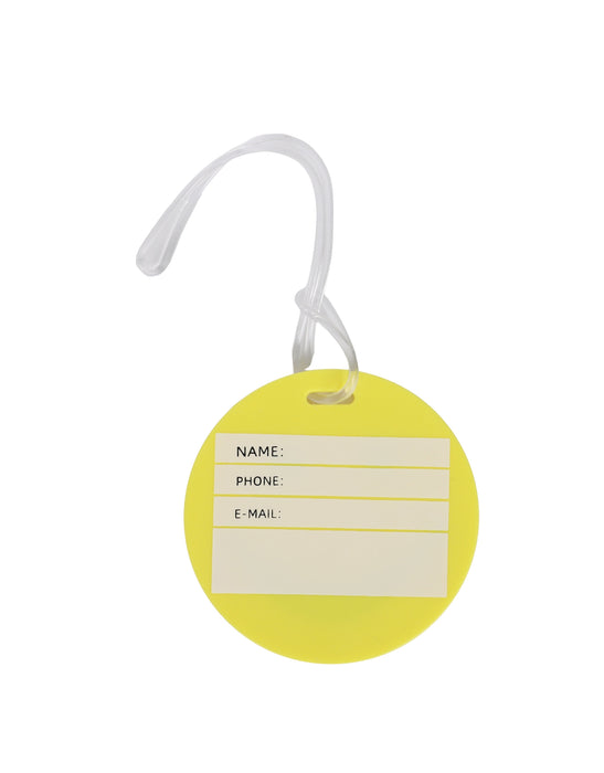 Attitude Luggage Tag - Happy Face - Yellow