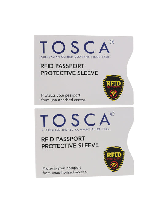 RFID Passport Protective Sleeve - Black