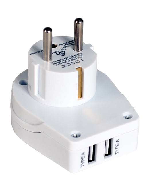 USB A & Power Adaptor for Europe & Bali