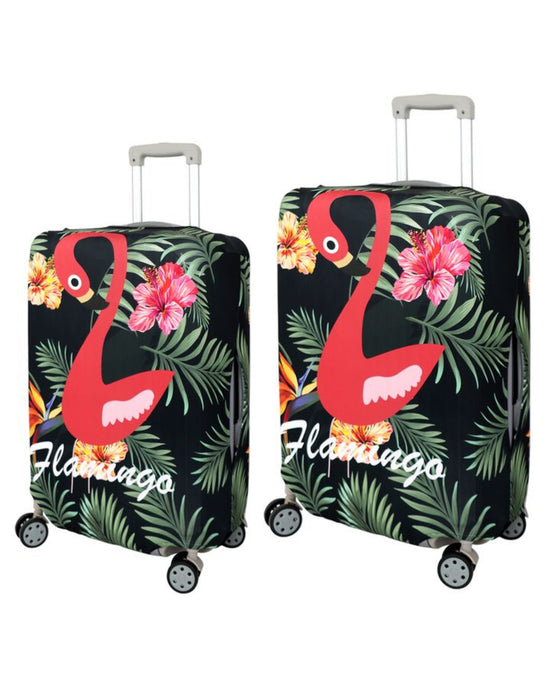 Luggage Cover - Flamingo Large