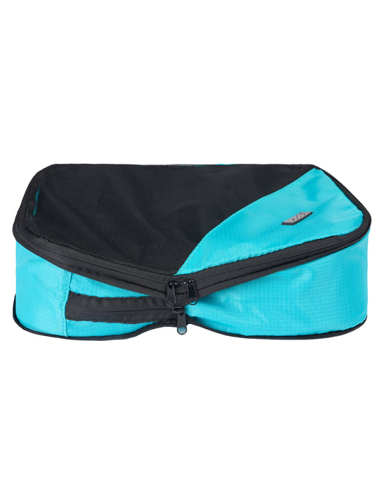 Small Compression Packing Cube Pack (x2) Teal / Black